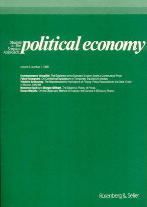 Political Economy vol. 5, n. 1, 1989
